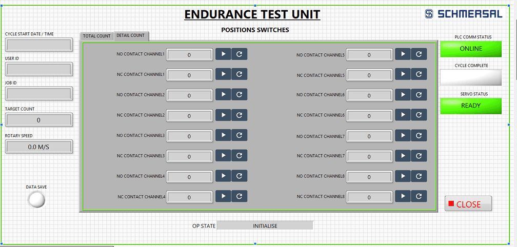 Lift Limit Switch Endurance Test Machine